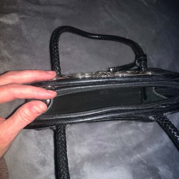 Brighton Chantilly Black Leather Handbag - Picture 4 of 4